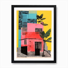 A House In Rio De Janeiro, Abstract Risograph Style 4 Affiche