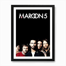 Maroon 5 band music Art Print