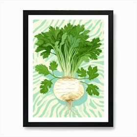 Celeriac Summer Illustration 7 Art Print