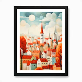 Autumn City Art Print