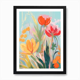 Flowers In Bloom 1 Art Print