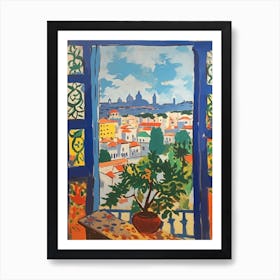 Window View Of Vienna In The Style Of Fauvist 4 Art Print