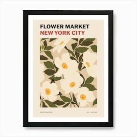 New York City Flower Market Art Print