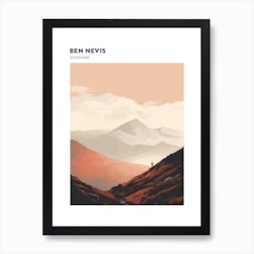 Ben Nevis Scotland 8 Hiking Trail Landscape Poster Art Print