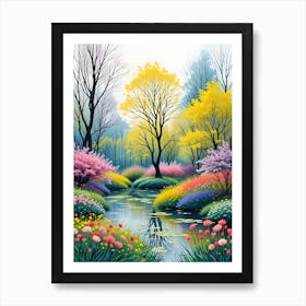 Springtime In The Park Art Print