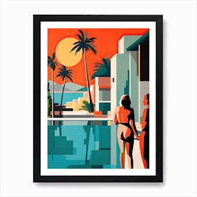 Phuket, Thailand, Bold Outlines 2 Art Print