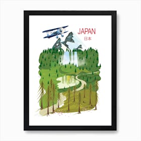 Japanese Landscape Art Print