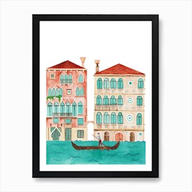 Venice Watercolor Art Print