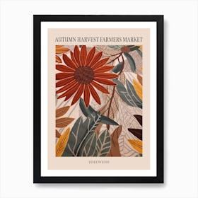 Fall Botanicals Edelweiss 2 Poster Art Print