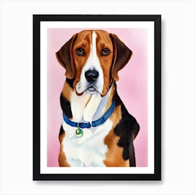 Beagle 3 Watercolour Dog Art Print