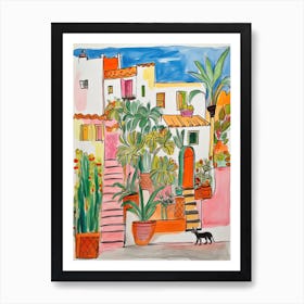 Lima, Dreamy Storybook Illustration 2 Art Print