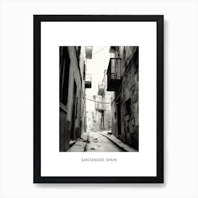 Poster Of Split, Croatia, Photography In Black And White 4 Art Print