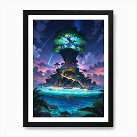 Tree Island Art Print