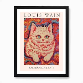 Louis Wain, Kaleidoscope Cats Poster 17 Art Print