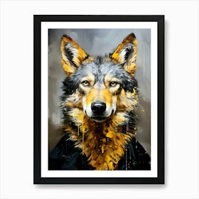 Wolf Painting 3 animal Art Print