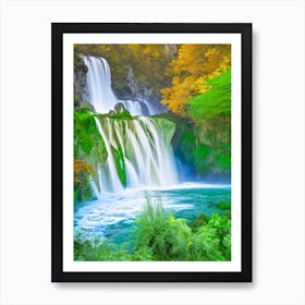 Zrmanja Waterfalls, Croatia Nat Viga Style Art Print