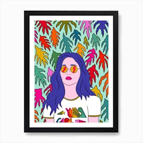 Yes Girl Art Print