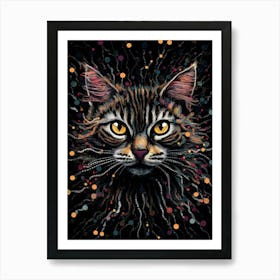 Cat Face 1 Art Print