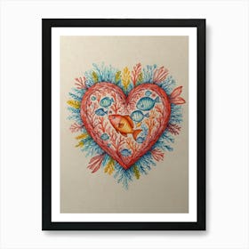 Heart Of Coral 3 Art Print