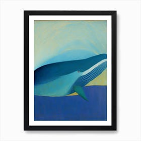 Blue Whale Abstract 2 Art Print