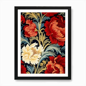 Floral Pattern 41 Art Print