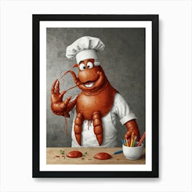 Lobster Chef 5 Art Print