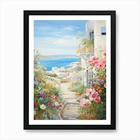 Coastal Charm: Mediterranean Art Decor Art Print