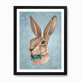 Mr Hare Art Print