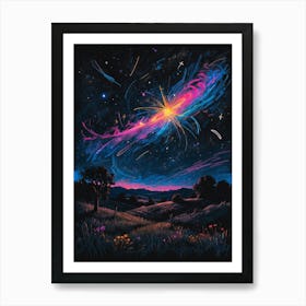 Galaxy In The Sky Art Print