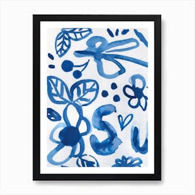 Summer Blue 1 Art Print