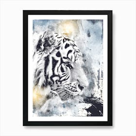 Poster Tiger Africa Wild Animal Illustration Art 02 Art Print