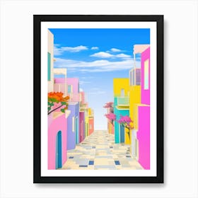 Porto Cesareo, Italy Colourful View 3 Art Print