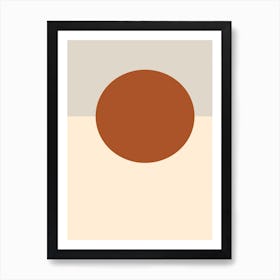 Sun On Horizon Art Print