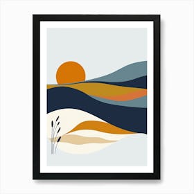 Abstract Landscape, Simplicity Art Print