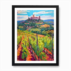 Montalcino Italy 2 Fauvist Painting Art Print