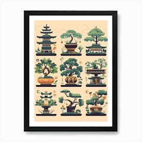 Bonsai Tree Japanese Style 10 Art Print