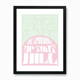 Kate Bush Running Up That Hill Print Art Print