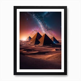 Pyramids Of Giza Print Art Print