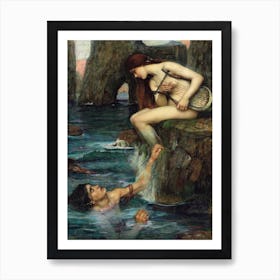 The Siren, John William Waterhouse Art Print