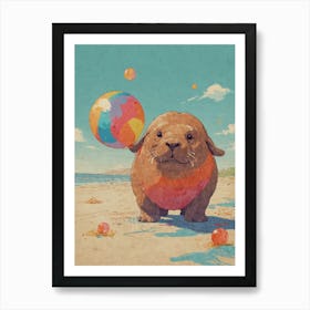 Sand Dog Art Print