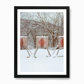 Upstate New York Snow VIII on Film Art Print