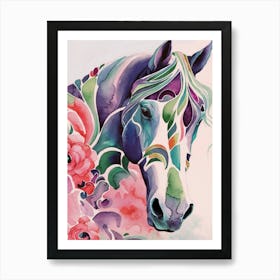 Horse Painting Art Print