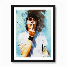 Smudge Of Portrait Dave Foo Fighters Art Print