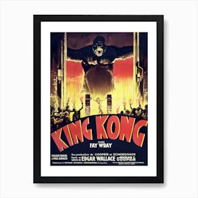 King Kong Vintage Movie Poster Art Print