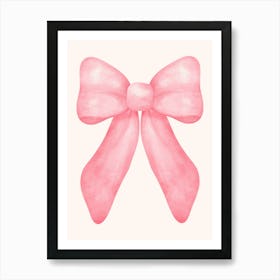 Pink Bow Art Print