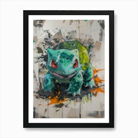 Pokemon Bu;basaur Art Print