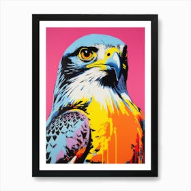 Andy Warhol Style Bird Falcon 3 Art Print