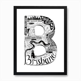 Brisbane Art Print