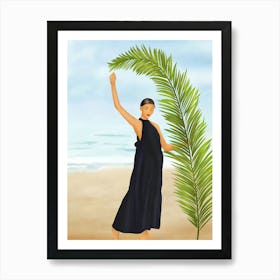 Palm Leaf Elegance Art Print