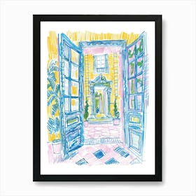 Doors And Gates Collection Chateau France 1 Art Print